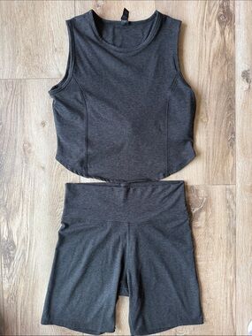 Charcoal Gray Active Zobha Set Size L